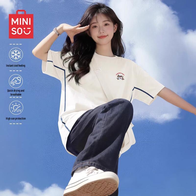 MINISO Women s Hassu Line Quick-Dry Sport T-Shirt M