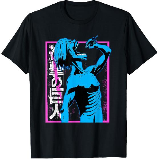 Attack on Titan Colorful Titan Eating Anime T-Shirt