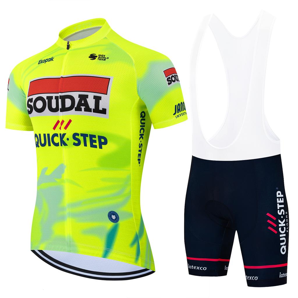 Abbigliamento Estivo da Uomo Pantaloncini da Ciclismo Maglia da Ciclista Mtb Uniforme Completa da Uomo Giacca da Strada Pantaloni Tuta da Bicicletta con Gel Set Sportivo