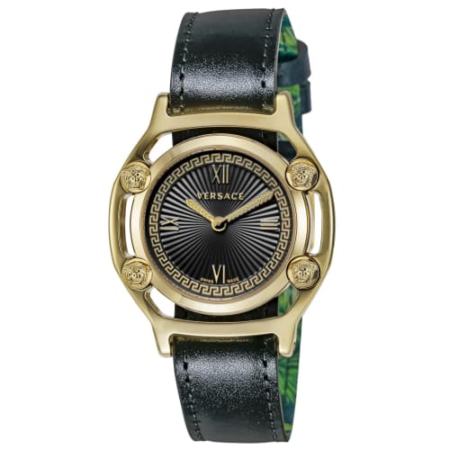 

Versace Medusa Frame Watch, Black Dial, Stainless Steel, Sapphire Crystal, Quartz Movement, 36mm, Swiss Made, Women s, VEVF00820