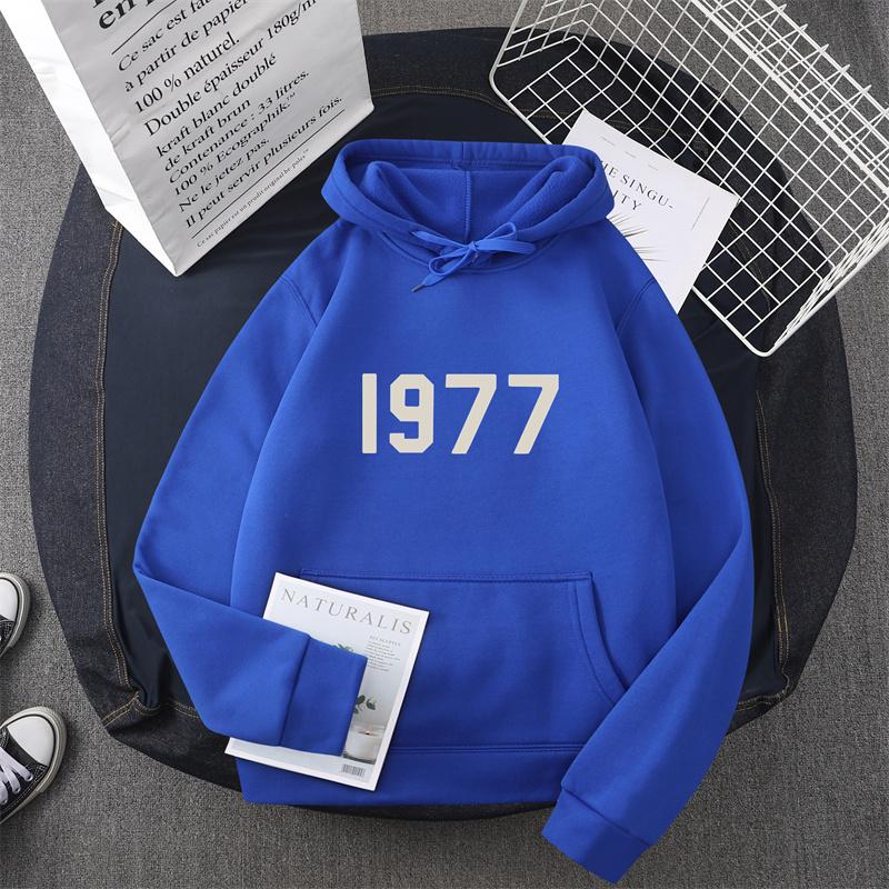 1977 New Men's and Women's Warm Fashion Hoodie Hip Hop Street Brand High Quality Hot Selling Men's and Women's Sports Hoodie