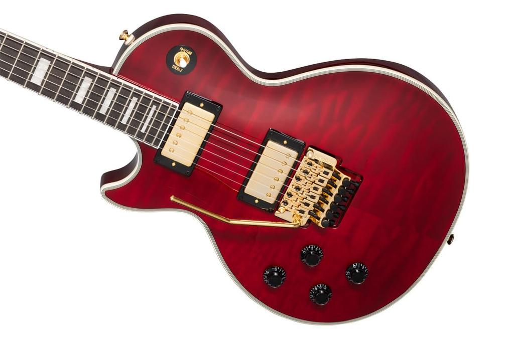 Epiphone /Alex Lifeson Les Paul Custom Axcess Quilt Ruby LH Left Handed [Left-Handed]