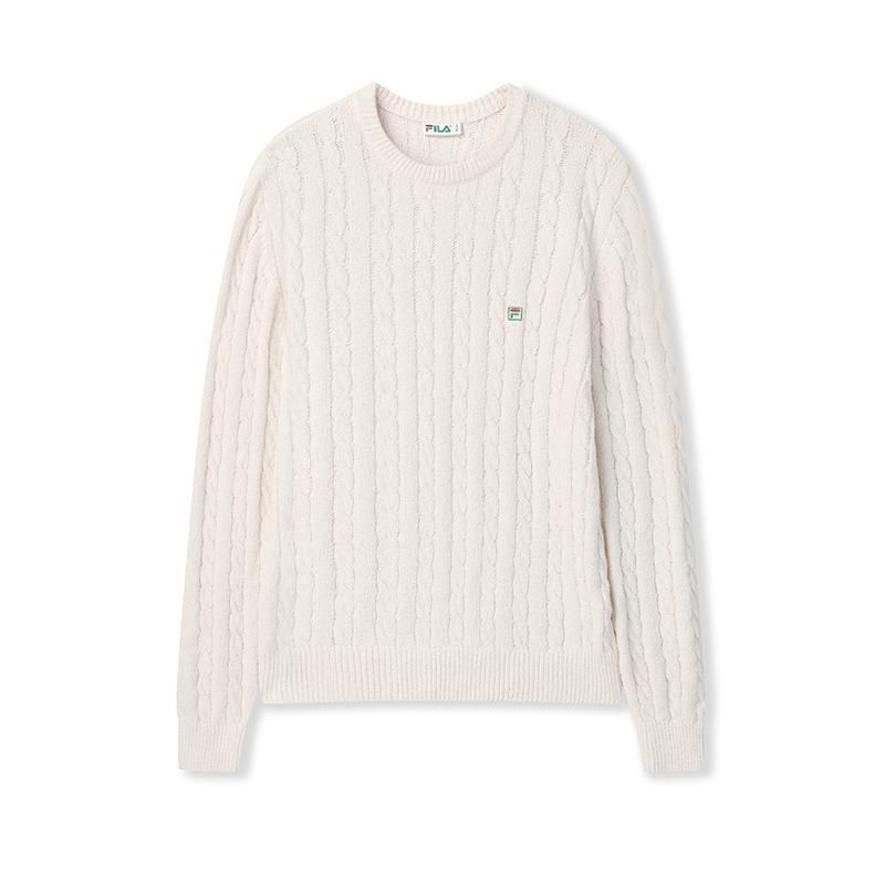 FILA Sweaters Unisex Ivory Crew Neck Moderate Other F71U525401FIV XL