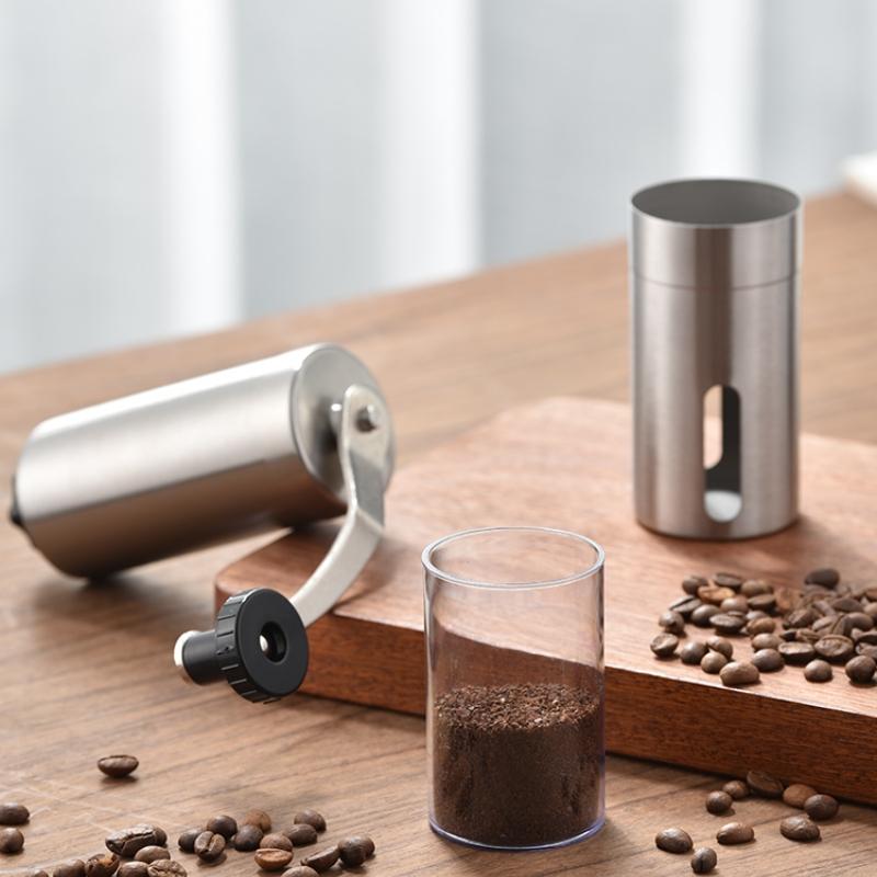 Manual Coffee Grinder Portable Stainless Steel Coffee Bean Grinder Professional Adjustable Handmade Coffee Accessories