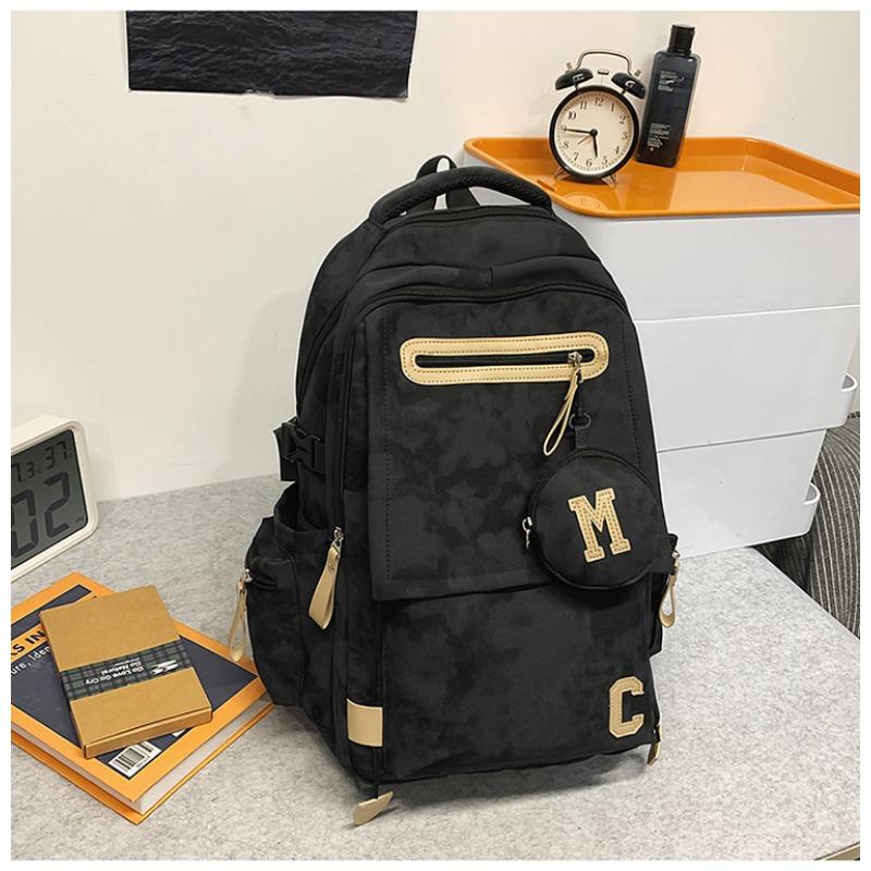 Ridge Protection, Lightweight Schoolbag for Boys, Junior High School Students, High School Students, New Large-capacity Simple Backpack for Women