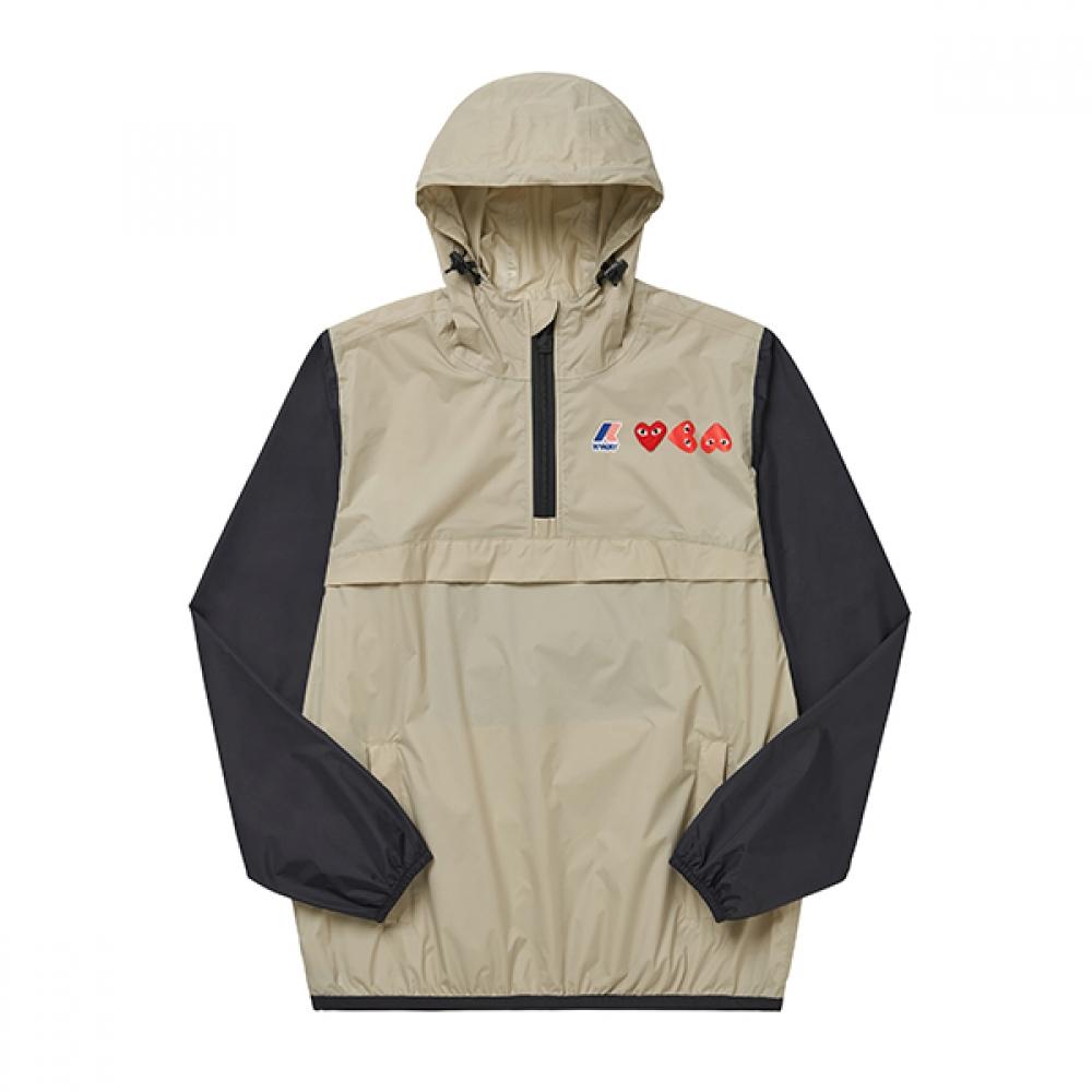 

Comme Des Gar Ons Red Heart Wappen Half Zip Anorak Jacket Az J506 051 AZ-J506-051 3 (XL)