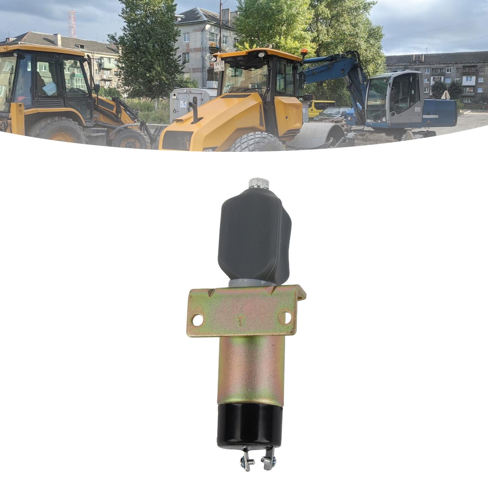 

2 Terminals Shutoff Solenoid Valve Stainless Steel Engine Stop Valve for Kubota DF 750 Engine DC12V