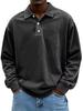 Men's 2025 Versatile Long-Sleeve Button-Down Polo Shirt