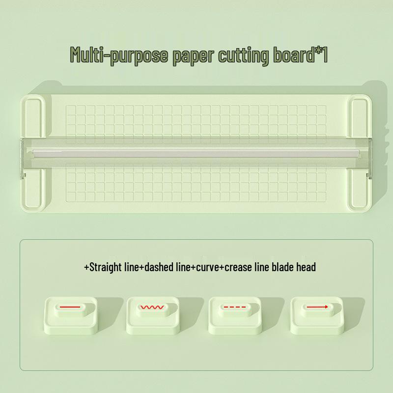 Four-in-One Paper Cutter: Versatile Cutting Tool with Replacement Blades