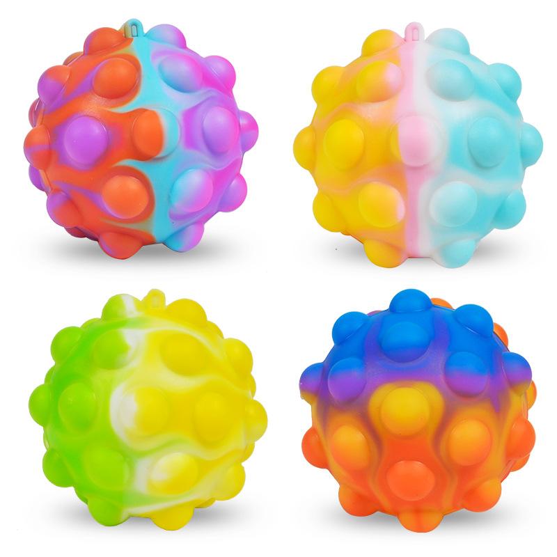 4-12 ks antistresových míčků Fidget hraček 3D 3D míček Push Bubble ADHD Autismus Úleva od stresu Senzorické hračky Dárky na párty pro děti Dospělé
