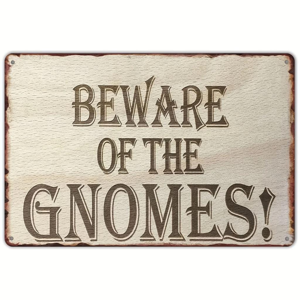 Exclusive Vintage 3D “Beware” Metal Sign - Premium Quality Metal with Eye - Catching 3D Design, Ideal Wall