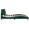 Bed Frame without Mattress Dark Green 200x200 cm Velvet