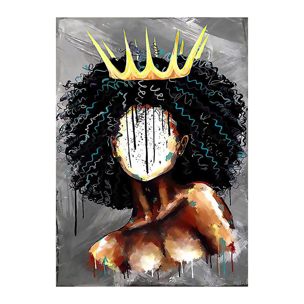 Африка Ангел Королева Черная Девушка Женщина Скандинавские Плакаты И Принты Настенное — фото 6