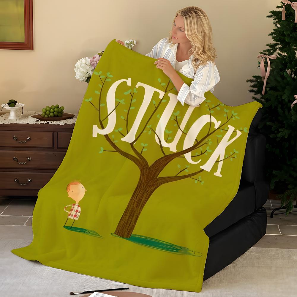 Artist O-Oliver J-Jeffers Throw Flannel Blanket, Soft Warm, Durable & Washable cute Cool