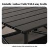 Compact Folding Camping Table Easy to Clean Furniture for Barbecues