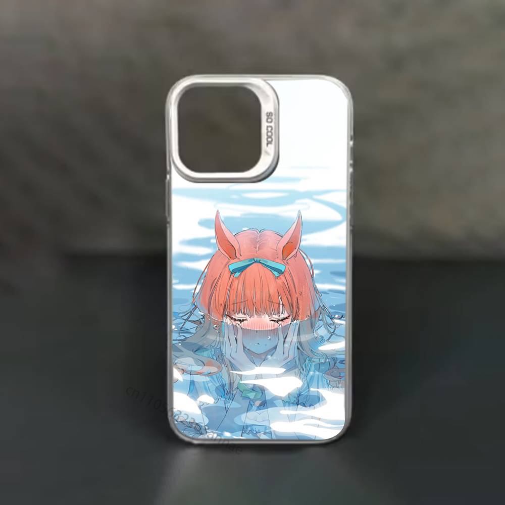 

Umamusume Silence Suzuka Phone Case For iPhone 17,16,15,14,13,12,11,Pro,Max,Plus,Mini,X,XS,XR,8,S,SE Soft Black Case iPhone12