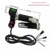 Four-Light Rice Grain Switch & Voltage Display Electric Vehicle Throttle Grip