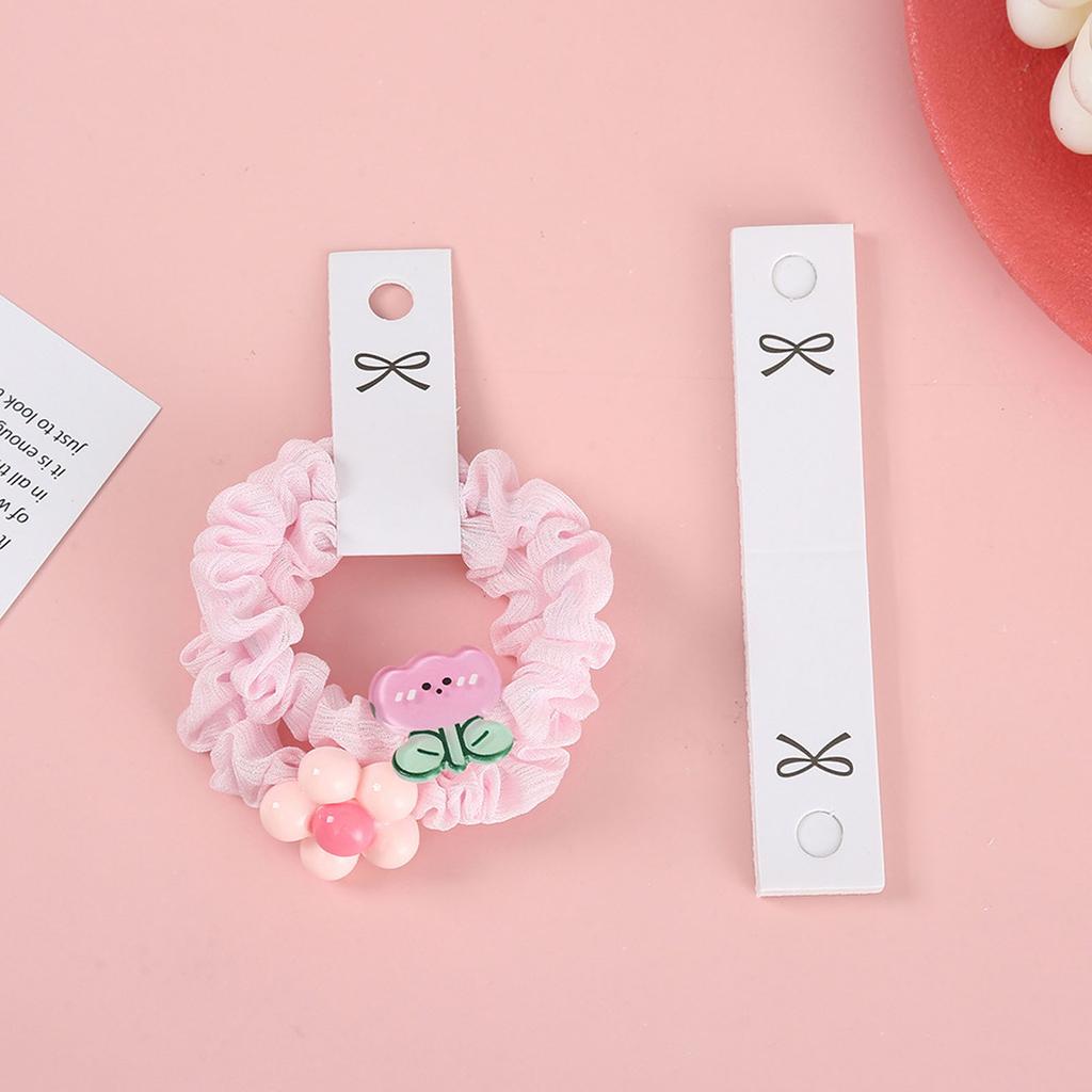 Pack of 100 Hair Rope Holder Cards DIY Butterfly Knots Cardstock Wraps Jewelry Packaging Card Bowknot Hairpin Labels