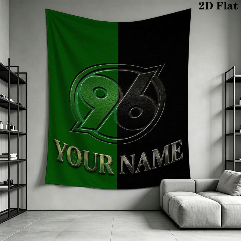 Custom Name Hannover 96 Wall Tapestry Aesthetic Wall Hanging Printed Fabric Blanket Decorative Tapestries for Bedroom Living Room Home Decor