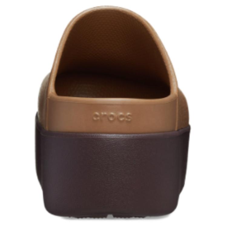 Crocs Modne Proste Wsuwane Klapki Obuwie Damskie Ciemnobrązowe 209869-2EY