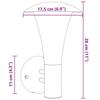 VidaXL Appliques murales d'extérieur 2 pcs noir acier inoxydable, éclairage mural d'extérieur, lampe murale de jardin, 4006241