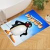 Pingu Arctic Adventure Washable Door Mat Compact Foldable Construction Stain-resistant Surface Office & Lounge Rug Minimalist Modern Style