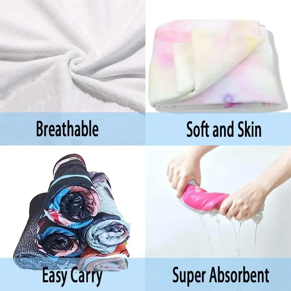 Customized Photo Logo Cape Hooded Bath Towel Robe Poncho Swimming Beach Towel Surf Man Lady Fast Quick Dry Bathrobe Beachwear