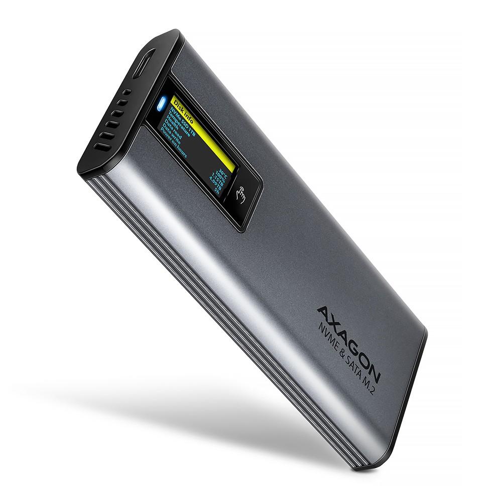 EEM2-SD2 SSD-Gehäuse USB3.2 Gen2 M.2 NVMe/SA graue