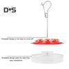 450ml Hummingbird Feeder with Perch And Feeding Ports Outdoor Hanging Wildbird Feeder for Garden Backyard Decor