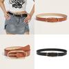 Minimalist Pu Leather Belt For Women With Alloy Buckle For Casual And Office Wear