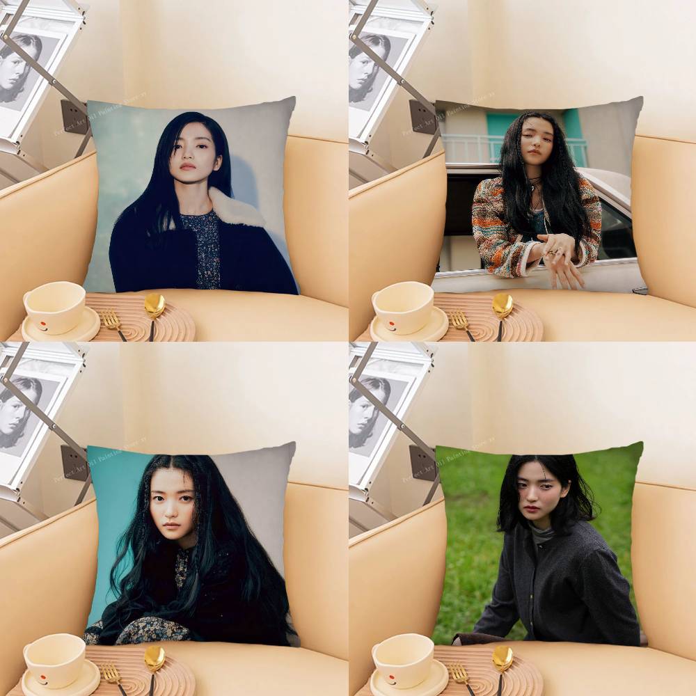 Korean Celebrity KKim Tae Ri Pillow Case Fashion Square Pillowcase Bedroom Sofa Room Ins Decoration Leisure