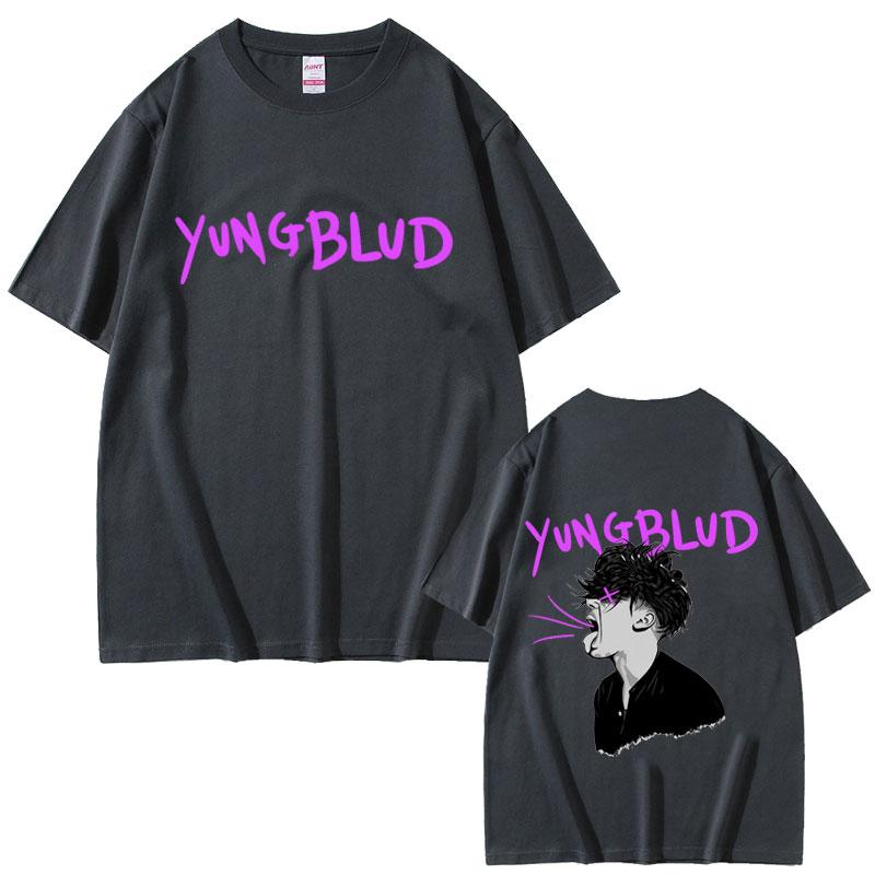 Yungblud Face Graphic Tshirt Unisex Women Casual Vintage Oversized Short Sleeve T Shirts Male Fashion Hip Hop Gothic Punk Tshirts