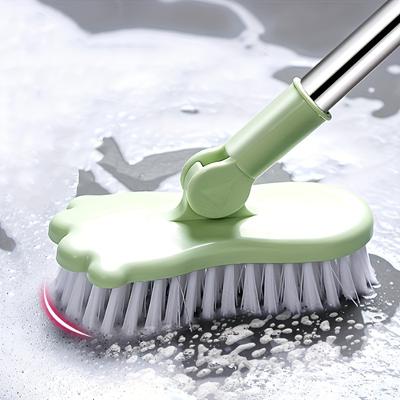Telescopic Rotating Brush Frosted Head Precision Grouting Cleaner Bath Kitchen Balcony Deck Effortless Deep Cleaning Tools 120Cm