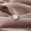 Attractive Milky Opal Handmade Jewelry Ring, 925 Sterling Silver Gemstone Dainty Ring, Gift For Mother