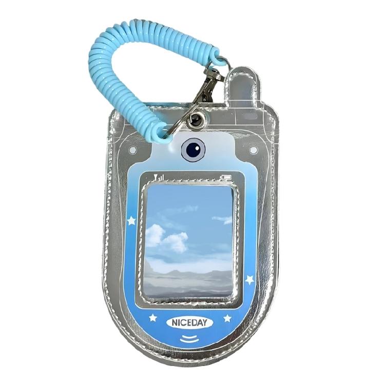 

Card Storage Holders Protector Pouches For Campus Credential Meal Tickets Security Passes PVC Leather Card Organizers синій
