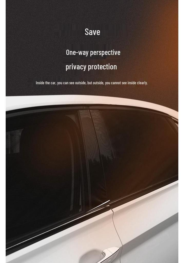 Japanese Car Window Sunshade & Mosquito Screen - Heat Insulation & Insect Protection Curtain