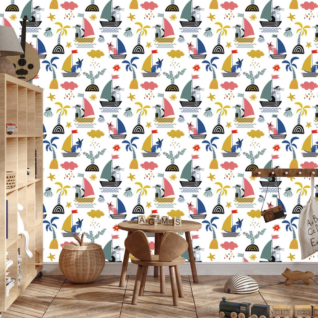 Pirates wallpaper for living room and bedroom 50x1000