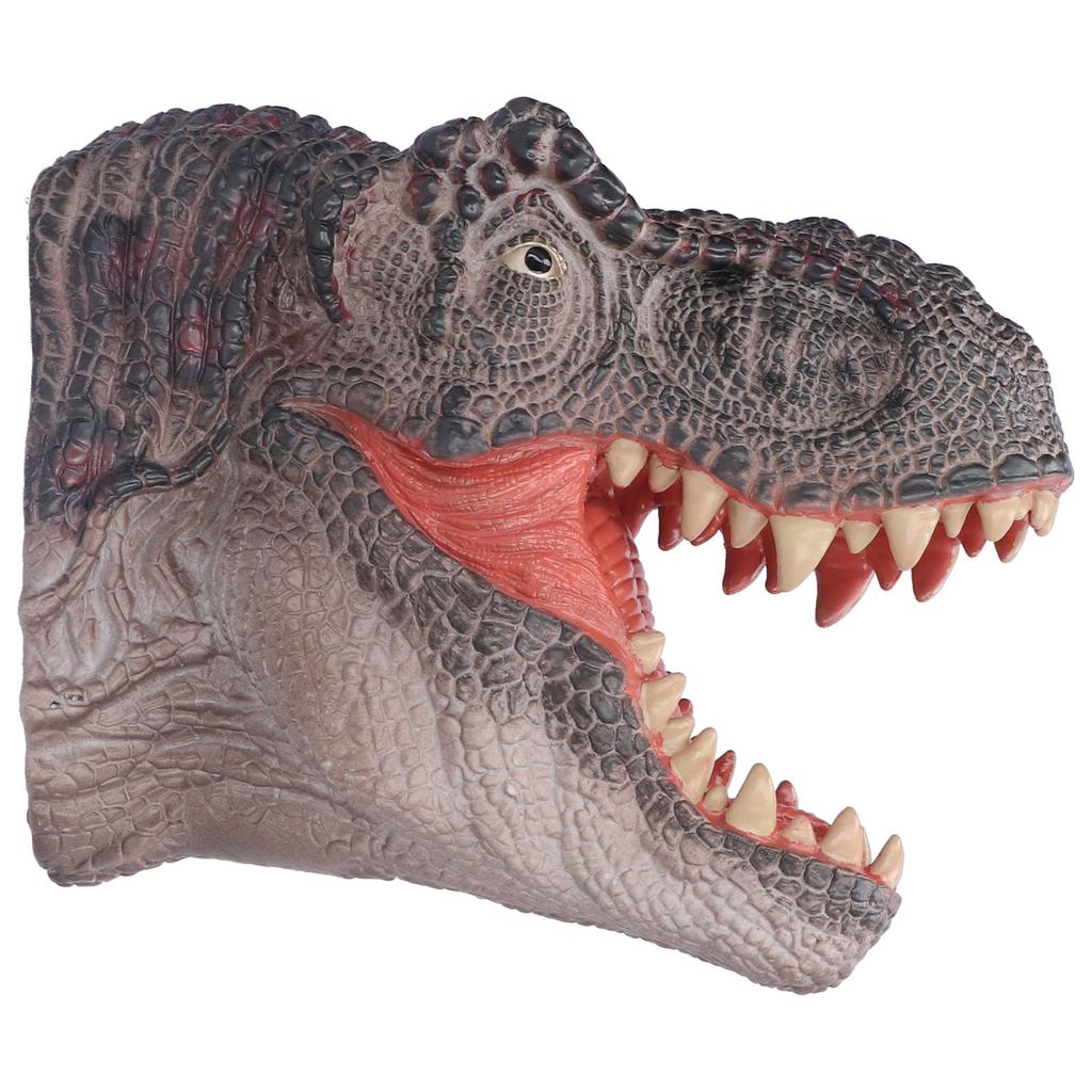 Dinosaur Puppet Rubber Portable Hand Drawn Comfortable Grip Tyrannosaurus Hand Puppet