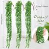 Artificial Succulents Bulk Hanging Plants 24 Inches Large Fake String of Pearls Fake Plants Faux Plants Wall Greenery Decor for Home Garden Indoor