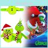 Adorable Plush Toy For Christmas Celebrations Soft Green Hairy Figure Gift