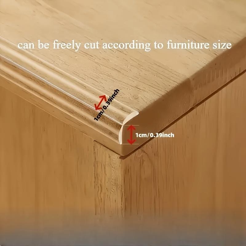 100cm-500cm Listwa Ochronna Krawędzi Mebli Domowa Listwa Antykolizyjna Przezroczysta Listwa Antykolizyjna w Kształcie L Ochrona Krawędzi Narożnych