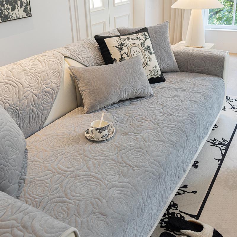 Sofa Cushion Four Seasons Universal Sofa Cushion Crystal Velvet Non-Slip Sofa Cover Cover Towel