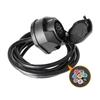 12V 13 Pin Towing Plug On The Car Trailer Caravans Electric Socket Connector