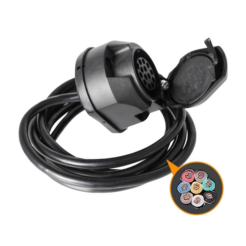 12V 13 Pin Towing Plug On The Car Trailer Caravans Electric Socket Connector