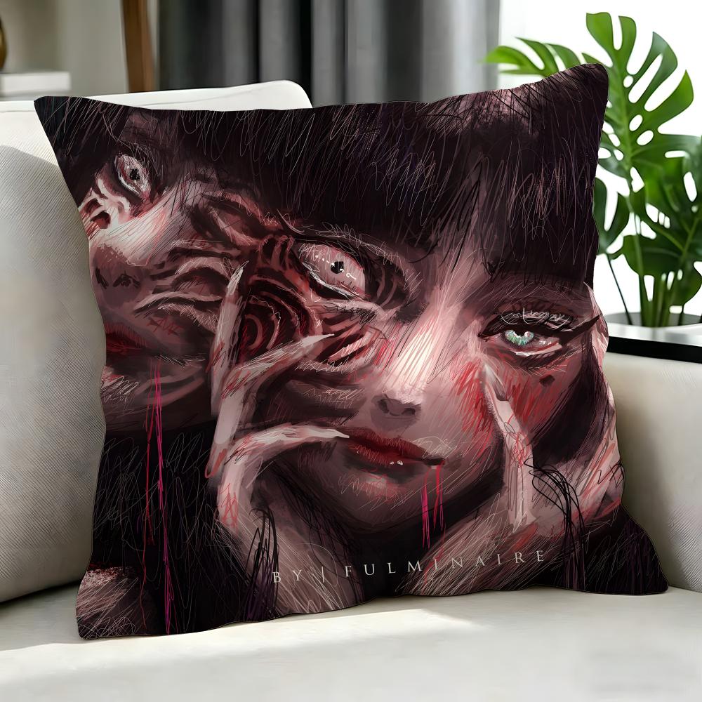 HHorror Ito Tomie Kawakami Ghost Cartooned Cushion Cover Cushion Cover Set Pcs x x x Pillowcase Decorative SofaHome