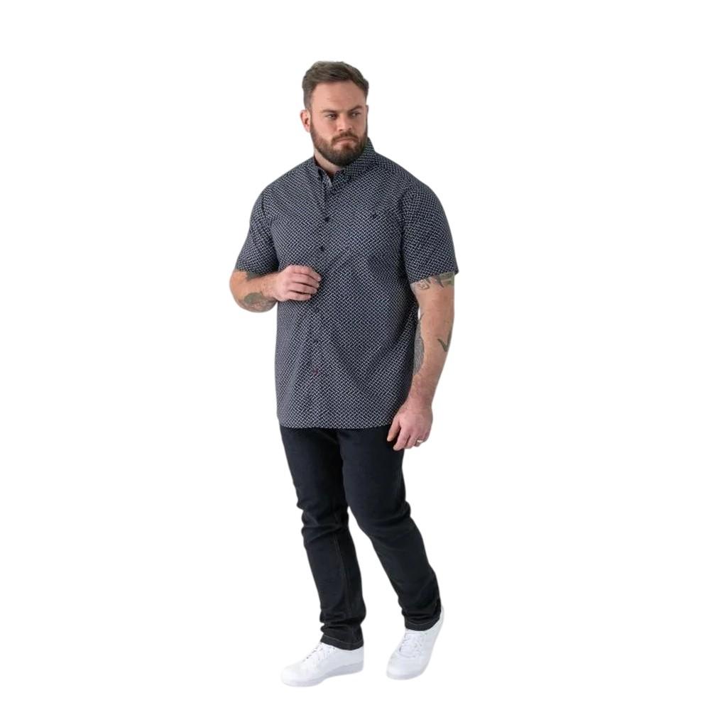 Duke Mens Melrose D555 Icon Kingsize Short-Sleeved Shirt