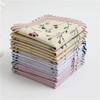 1PC Women Hankies Printing Flowers Hanky Florals Absorbent Cotton Handkerchief
