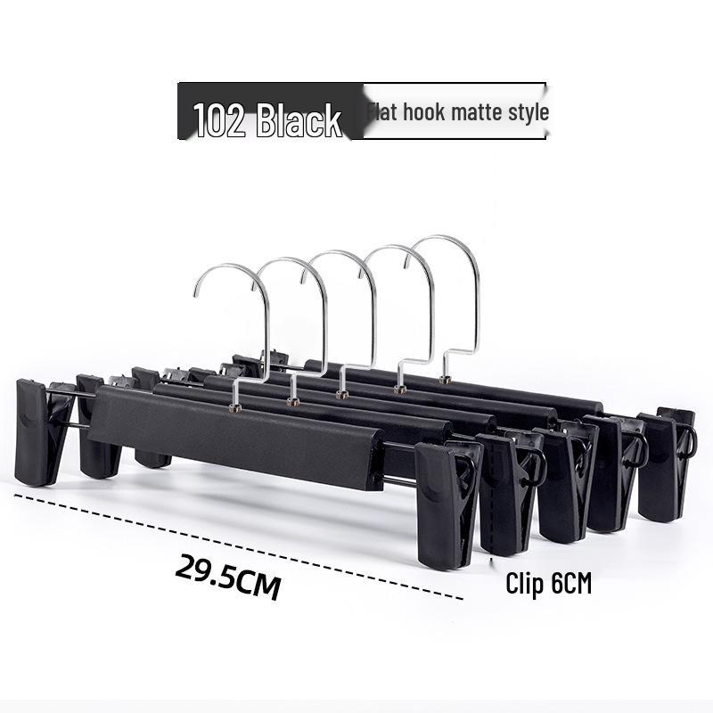 Traceless Plastic Pants and Skirt Hanger with Clips for Clothing Stores