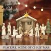 Tabletop Nativity Display Christmas Table Decorations, Wooden Scene Sculpture, Stable Baby Decorations Saint And Animal Figurines for Holiday