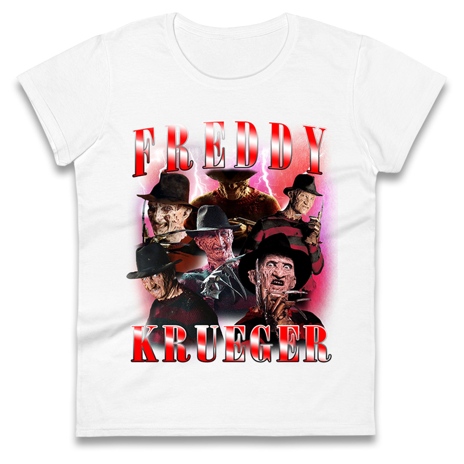 Freddy Krueger Scary Halloween Bootleg Womens T Shirt Mens Tops Tees Unisex M